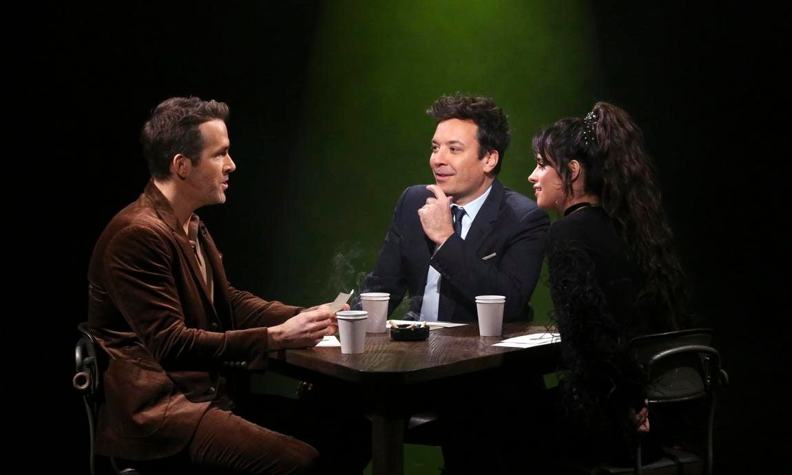 Camila Cabello, Ryan Reynolds and Jimmy Fallon