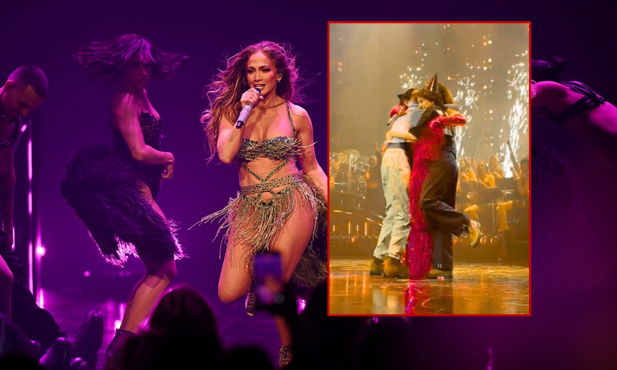 Jennifer Lopez's twins Emme and Max join her for rare and heartfelt moment during New Year's Eve Las Vegas residency