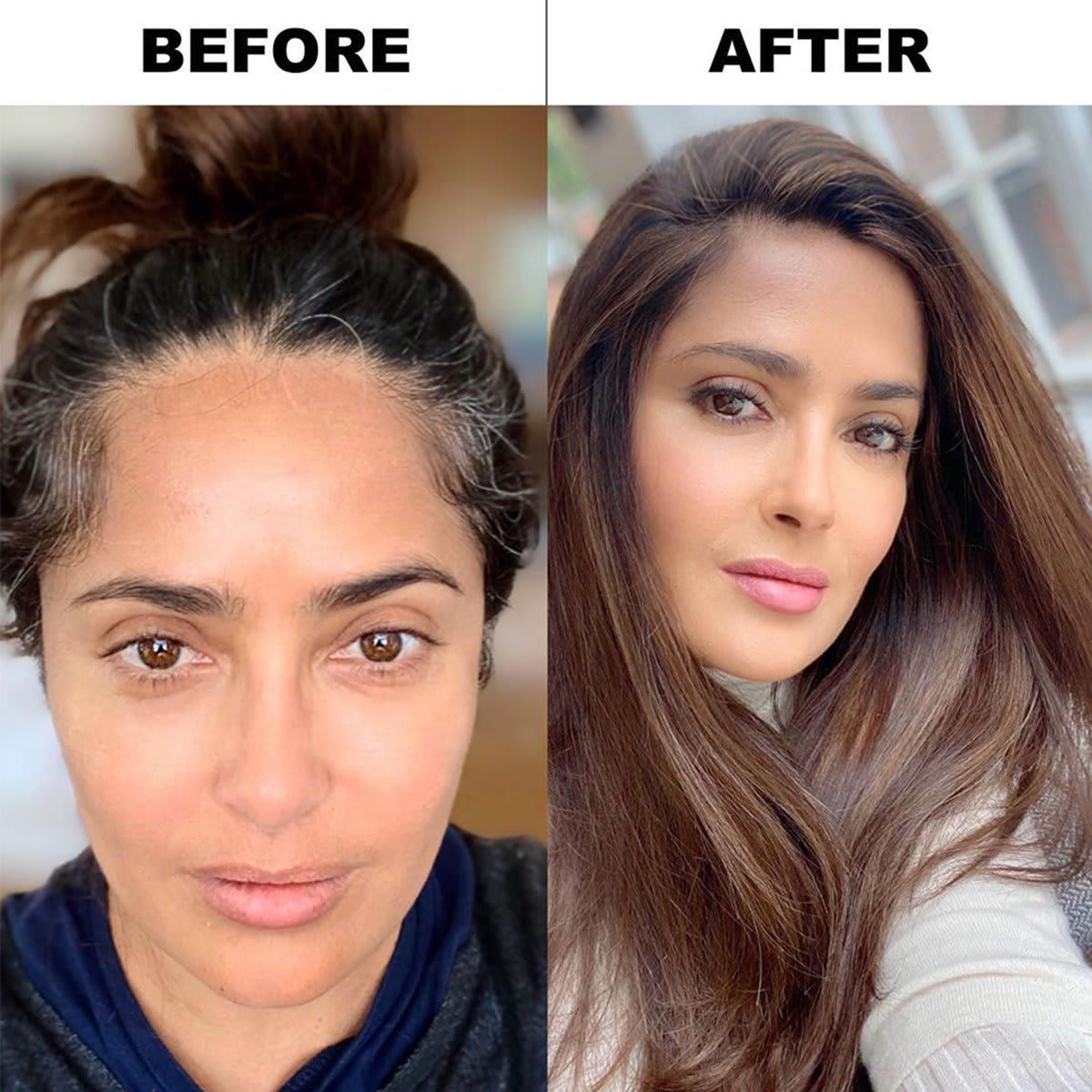 Salma Hayek selfie