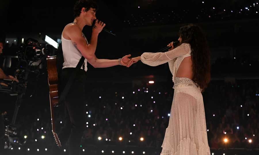 Shawn Mendes and Camila Cabello hold hands 
