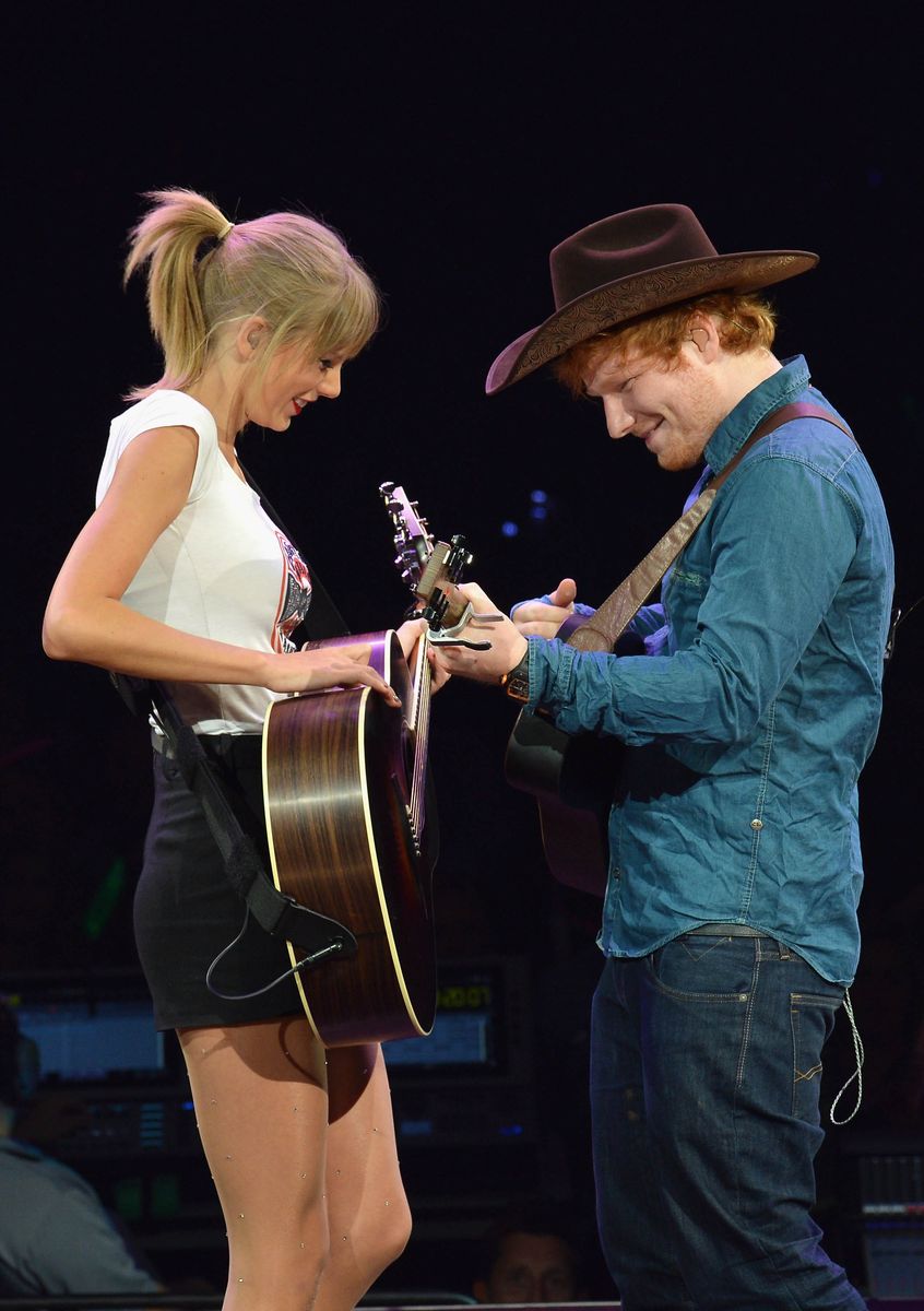 Taylor Swift, Swift is joined onstage by Ed Sheeran as she wraps the North American portion of her RED tour 