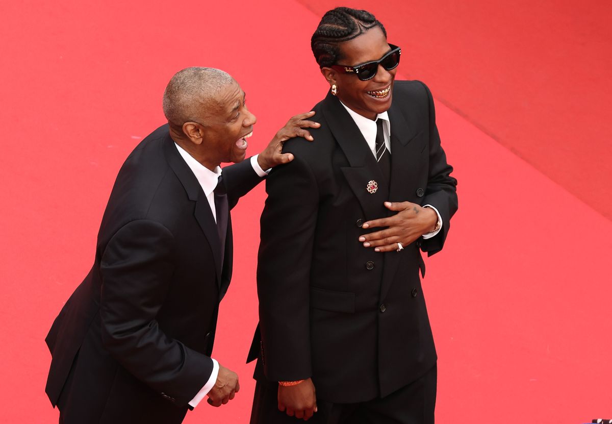 Denzel Washington and A$AP Rocky 