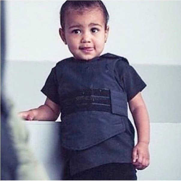 At 1, North already had custom couture designed by her dad.
Photo: Instagram/@kimkardashian
