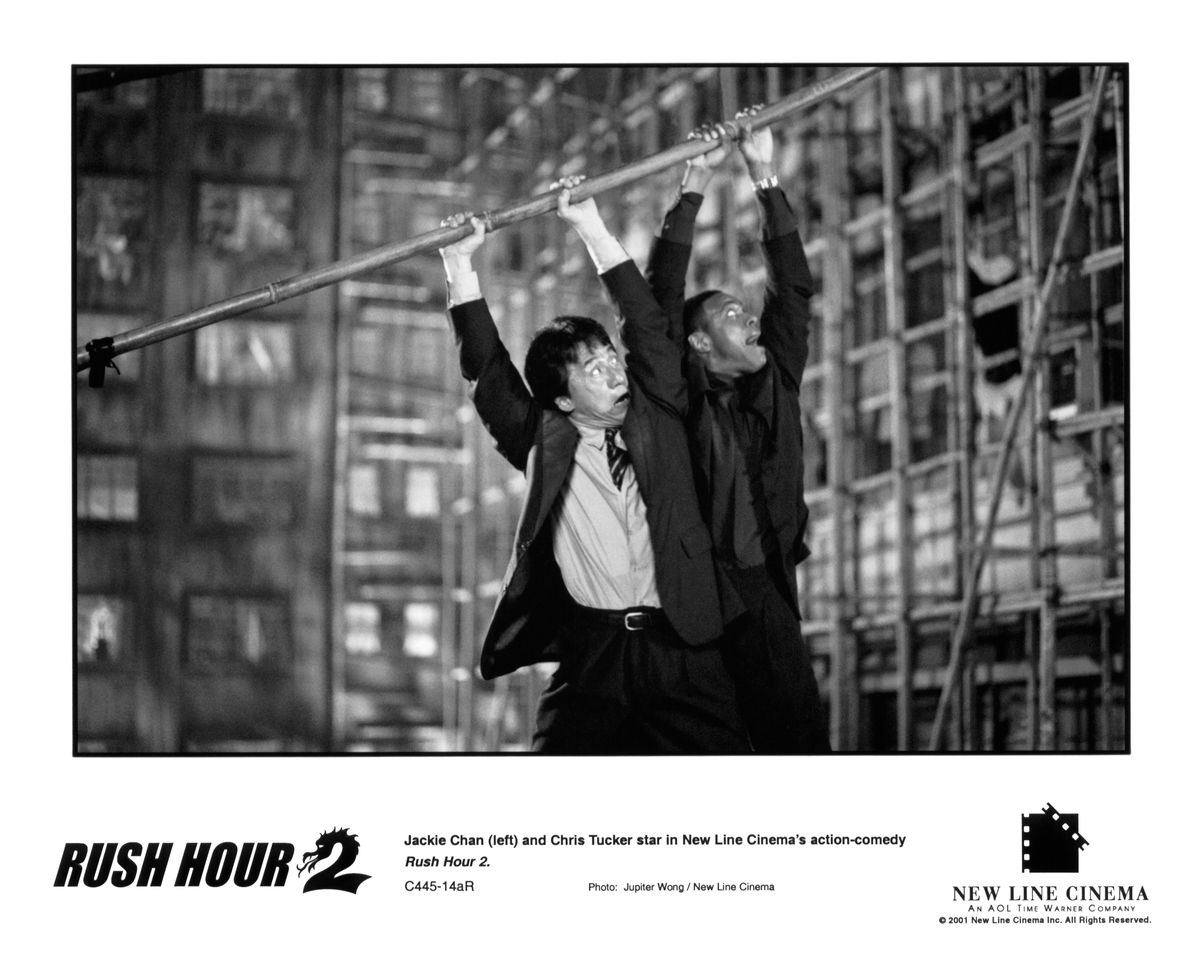 Jackie Chan and Chris Tucker in a scene from "Rush Hour 2", circa 2001