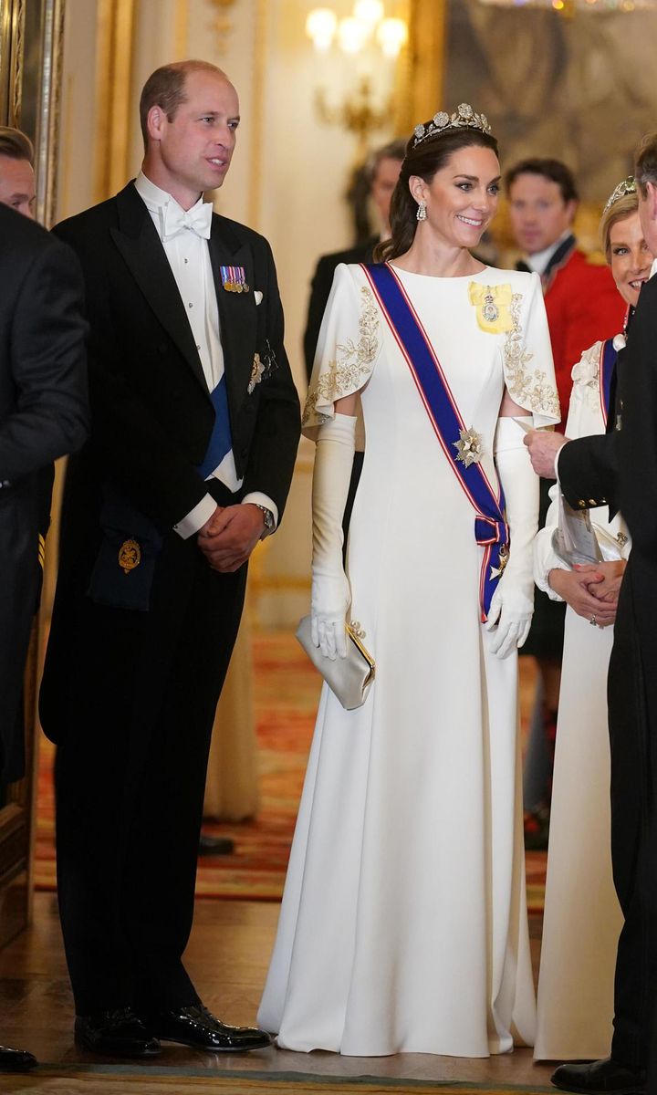 The Princess of Wales exuded elegance at the state banquet on Nov. 21
