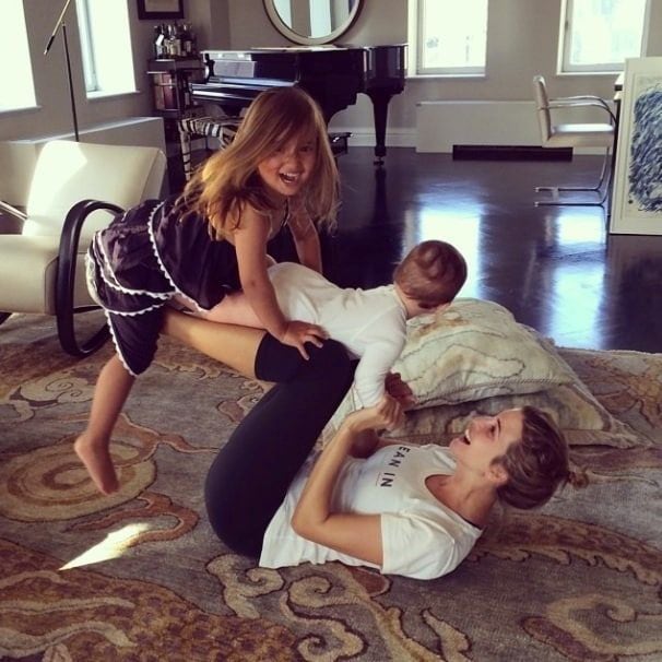 Ivanka found some time to multi-task with little Joseph and Arabella.
<br>
Photo: Instagram/@ivankatrump