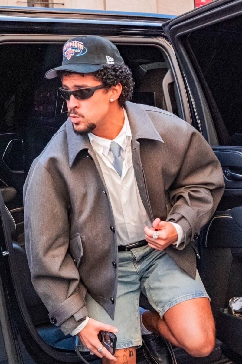 
Bad Bunny was joined by Adam Scott, Jon Hamm, Fat Joe, N.O.R.E., and other notable figures outside Madison Square Garden in New York City as they arrived for Game 3 of the Knicks vs Celtics NBA playoff series, drawing attention ahead of the high-stakes matchup. 