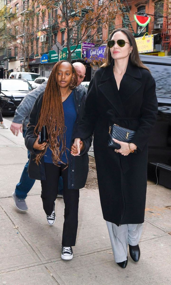 Angelina Jolie and her daughter Zahara