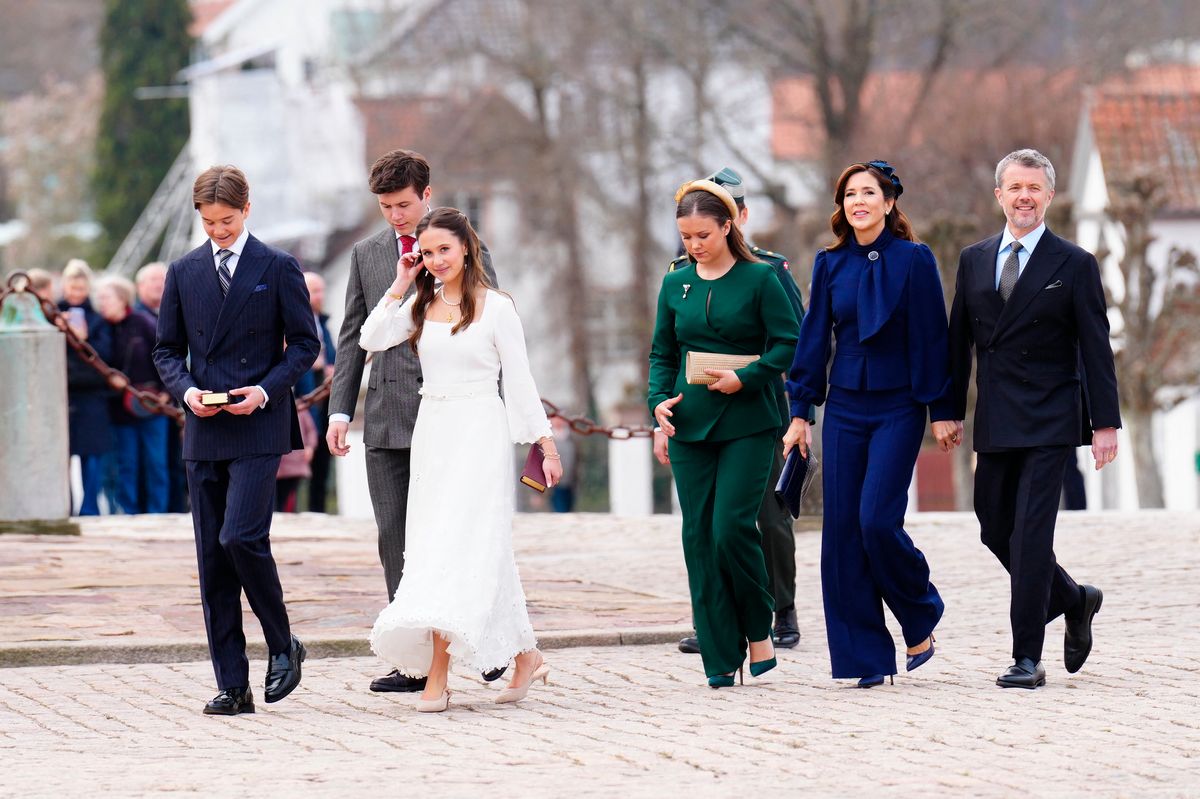 Prince Vincent and Princess Josephine celebrate their confirmation at Fredensborg.