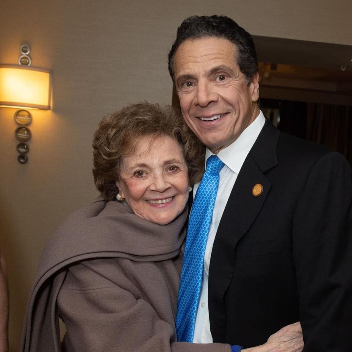 Governor Andrew Cuomo with Matilda Cuomo