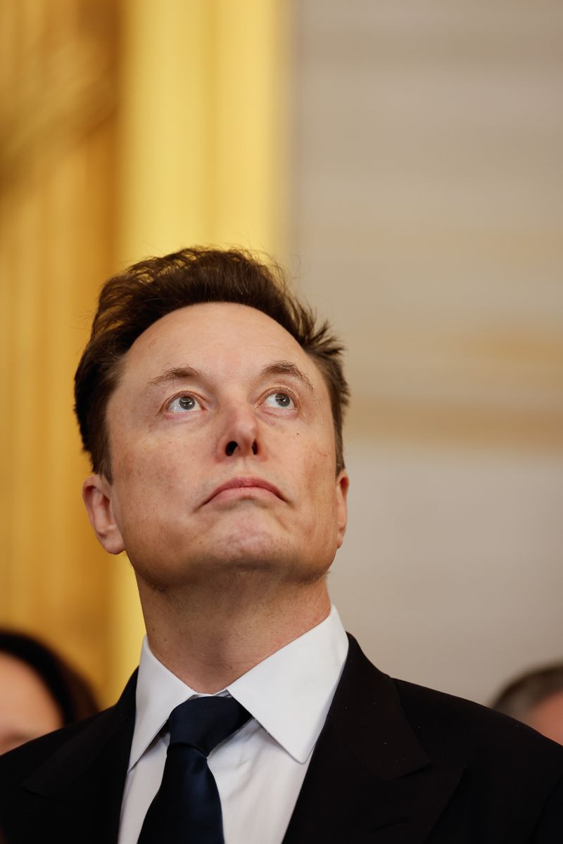 Tesla, SpaceX and X CEO Elon Musk attends the inauguration of U.S. President-elect Donald Trump.