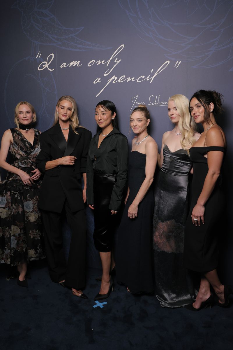 Diane Kruger, Rosie Huntington-Whiteley, Greta Lee, Amanda Seyfried, Anya Taylor-Joy and Adria Arjona attend Tiffany & Co.