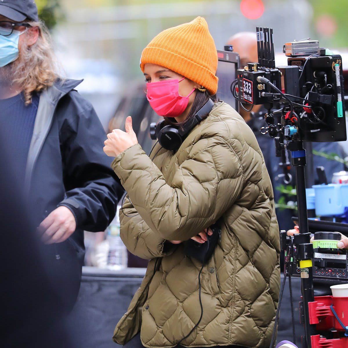 First Pics Of Katie Holmes Seen Directing Her Movie In NYC