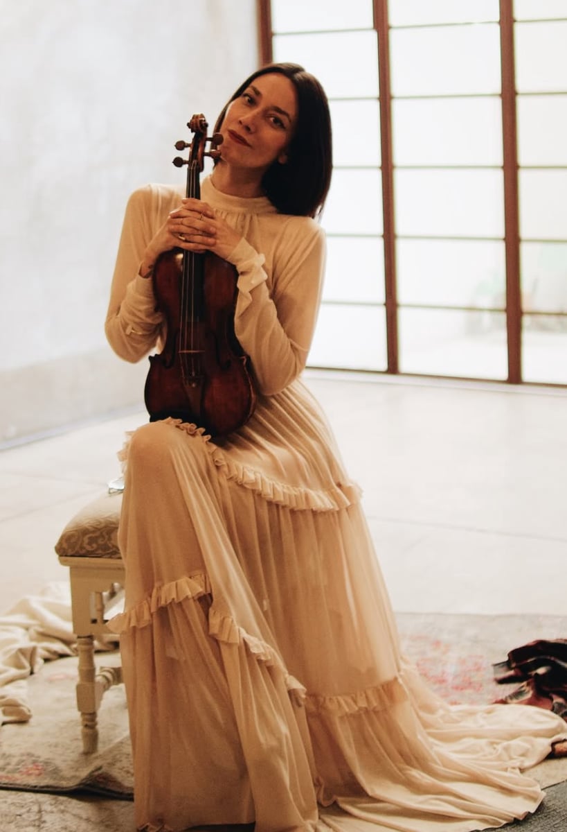Esmeralda Camacho, the violinist accompanying Christian Nodal on tour is a trained musician with deep roots in classical performance.