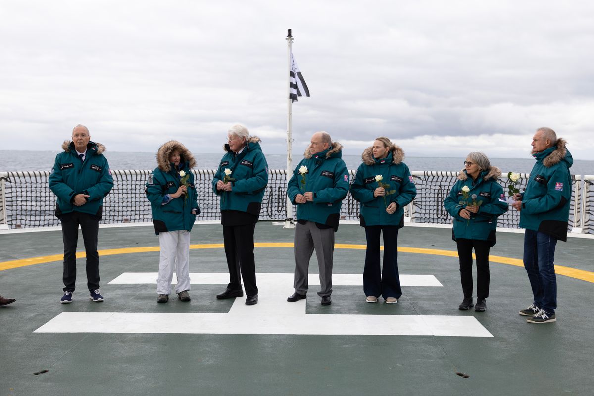 The Prince and Princess of Monaco joined Charcot's descendants and former Icelandic President Ólafur Ragnar Grímsson to honor the explorer's lasting scientific legacy.