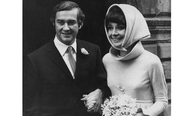 Following her split with Mel Ferrer, the actress married second husband Andrea Dotti in 1969, keeping her wedding ensemble characteristically chic and simple.
Photo: Getty Images