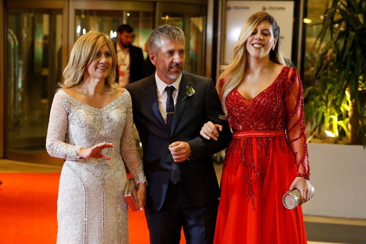 Celia Cuccittini Messi, Jorge Messi and Maria Sol Messi 