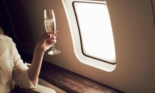 Alcohol affects you more in the air so drink responsibly