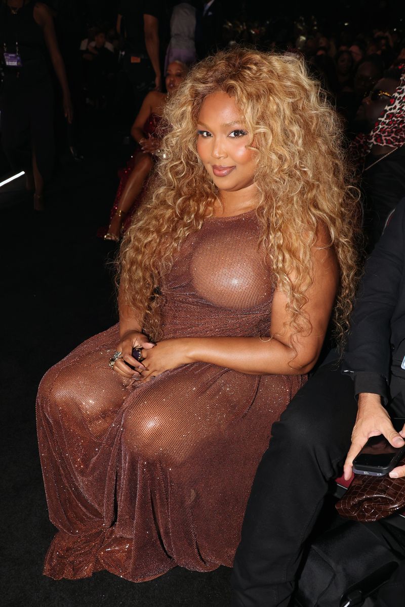 Lizzo made a dazzling entrance at the 2026 BET Awards in a sparkling sheer Christian Cowan corset gown, showcasing her 60-pound weight loss 