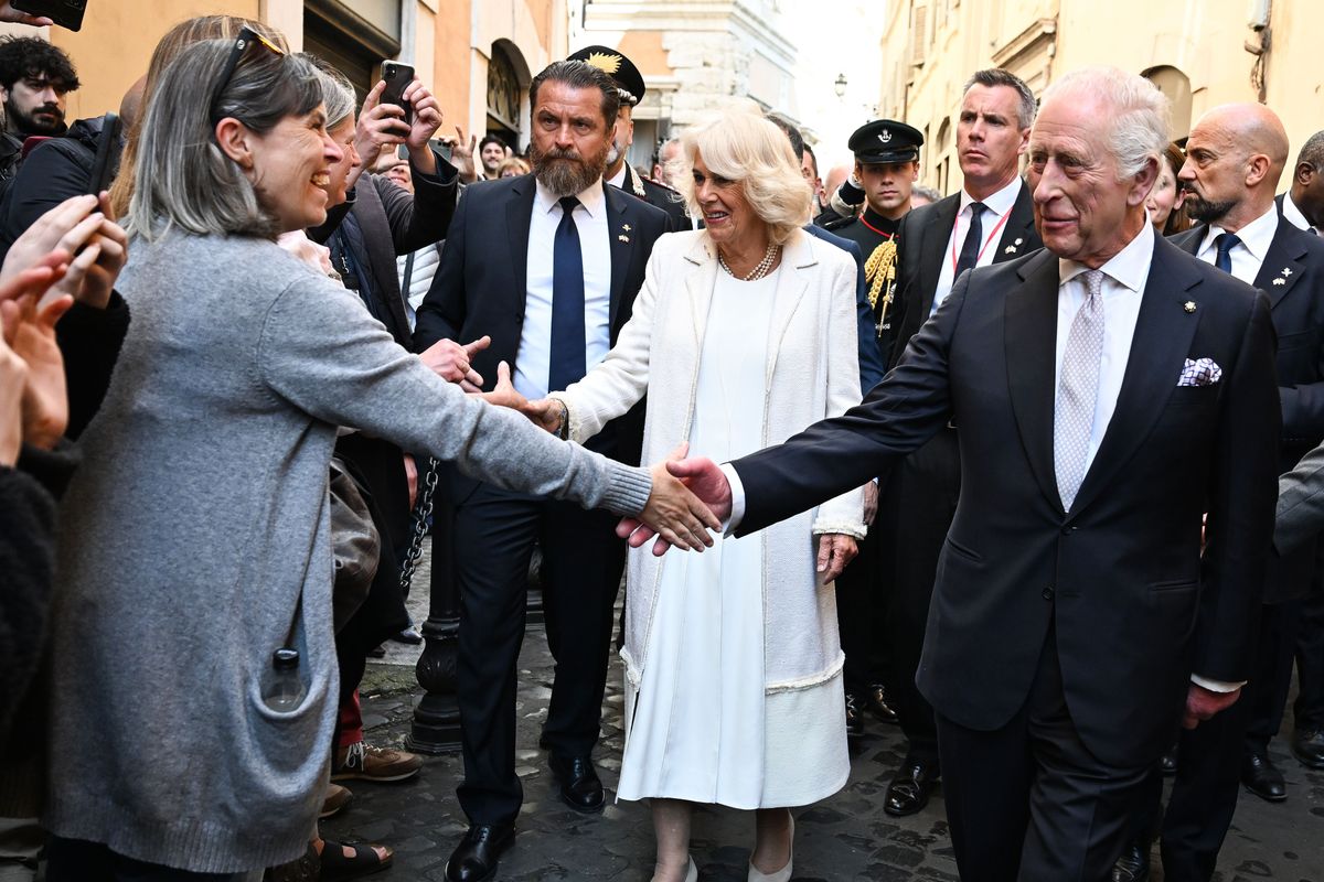 The Queen, dressed in her original Guildhall wedding outfit, and King Charles celebrated 20 years of marriage on April 9, 2025