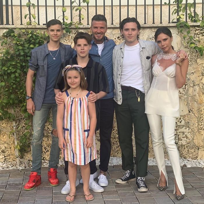 David and Victoria Beckham family