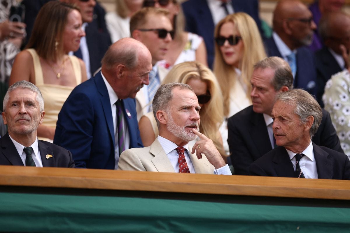 King Felipe of Spain in the Royal Box on July 13, 2025