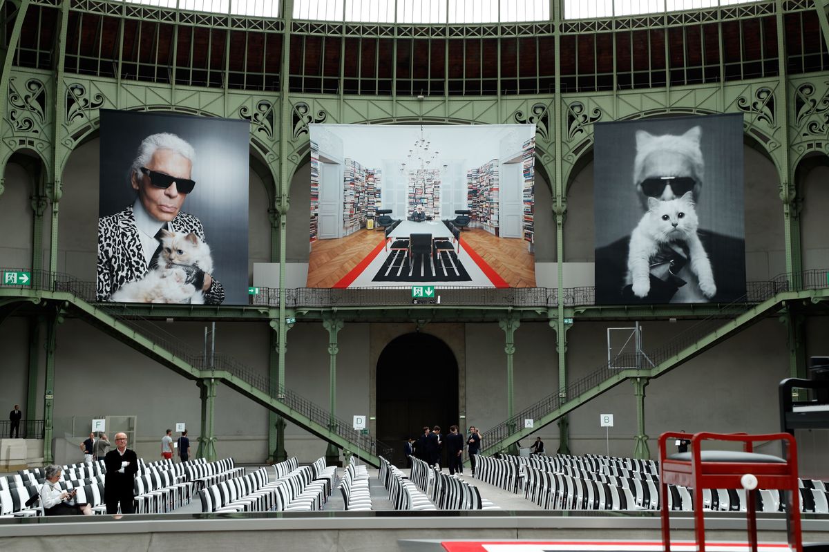 Lagerfeld often spoke about his love for Choupette, with her becoming a big part of his image