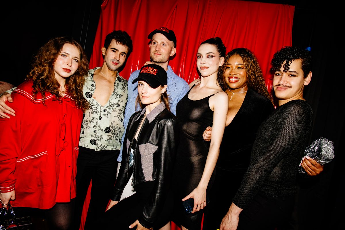 Some of the cast and crew of Invasive Species
