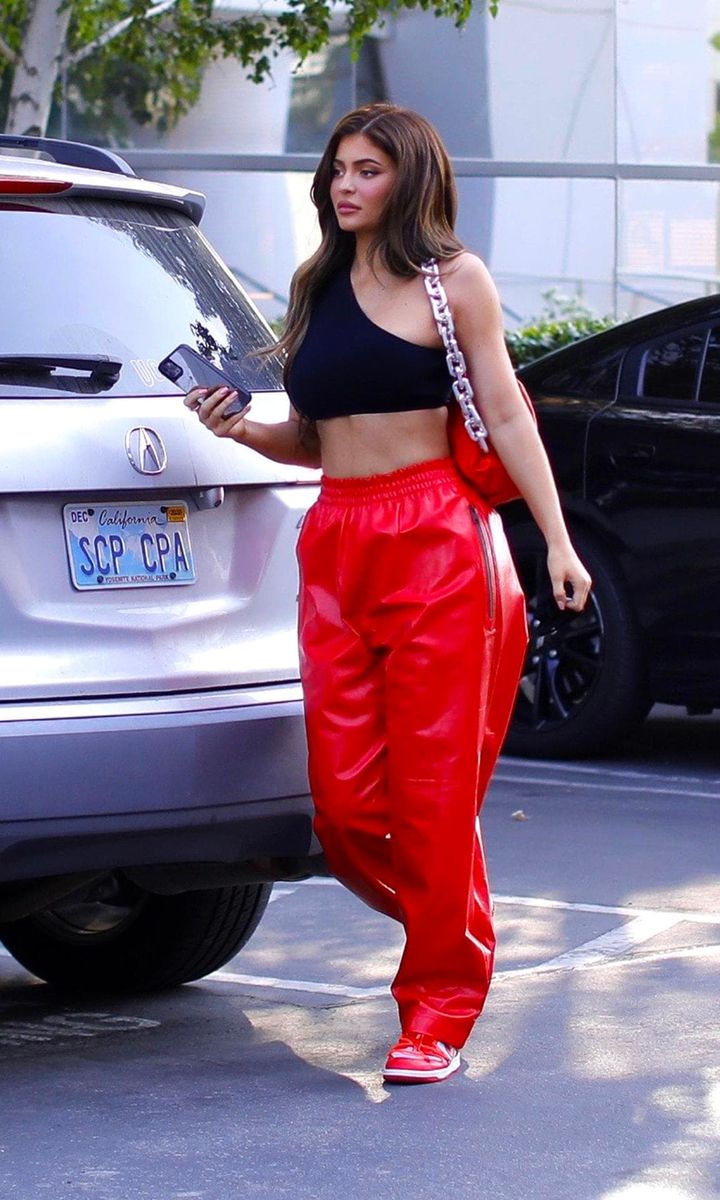 Exclusive Kylie Jenner is red hot as she is seen leaving a photoshoot