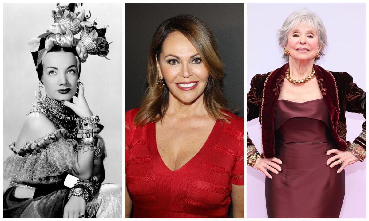 Carmen Miranda, María Elena Salinas and Rita Moreno