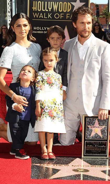 Matthew McConaughey was joined by his wife Camila Alves and their children Levi, Vida and Livingston