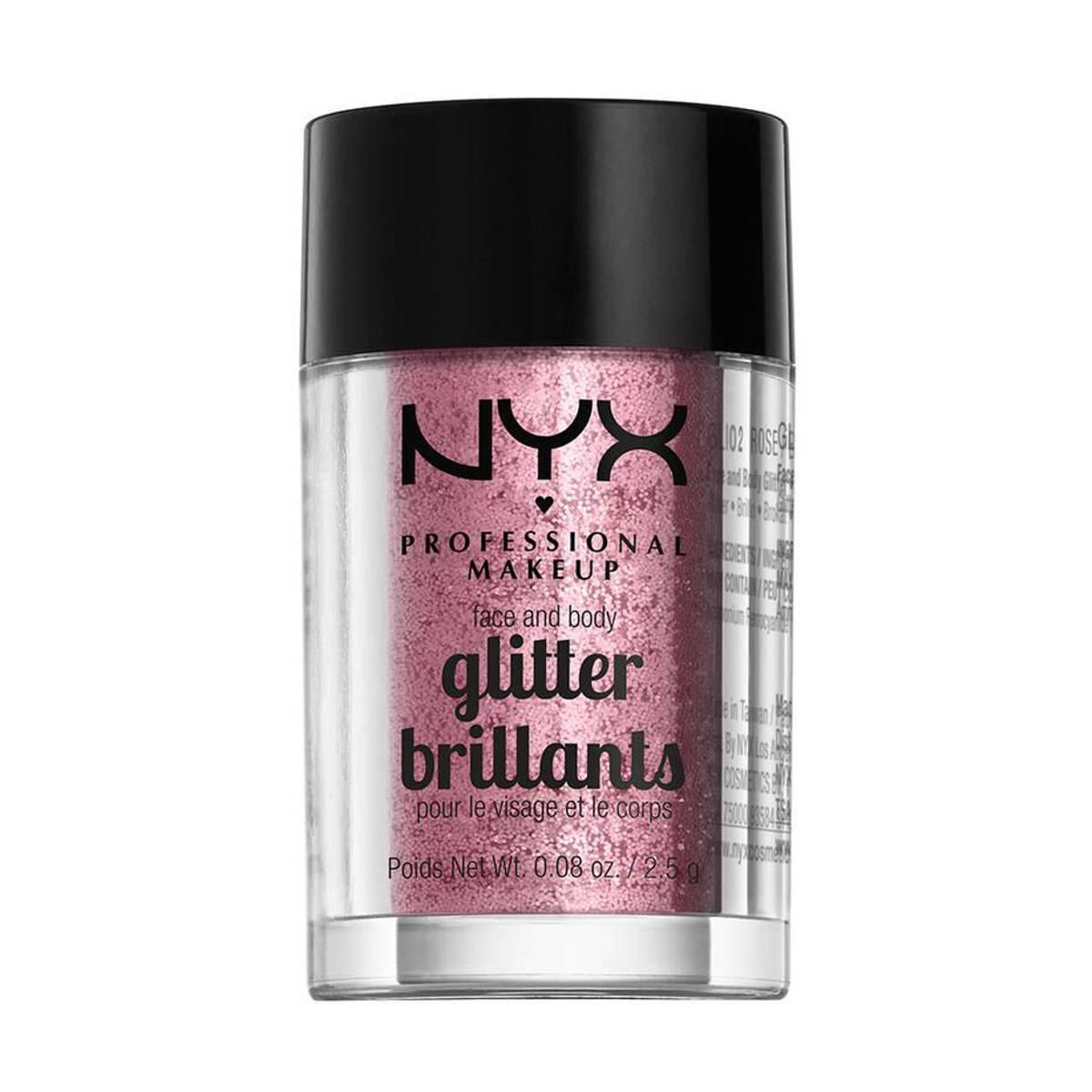 NYX Professional Makeup Face and Body Glitter in Rose