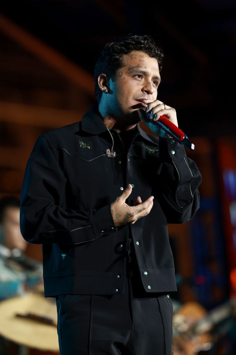 Nodal performing at the Latin Grammy acoustic sessions in 2024