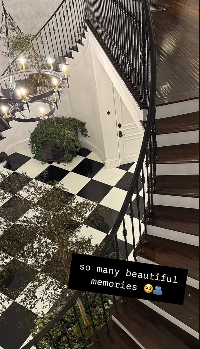 The reality star had a moment to say goodbye