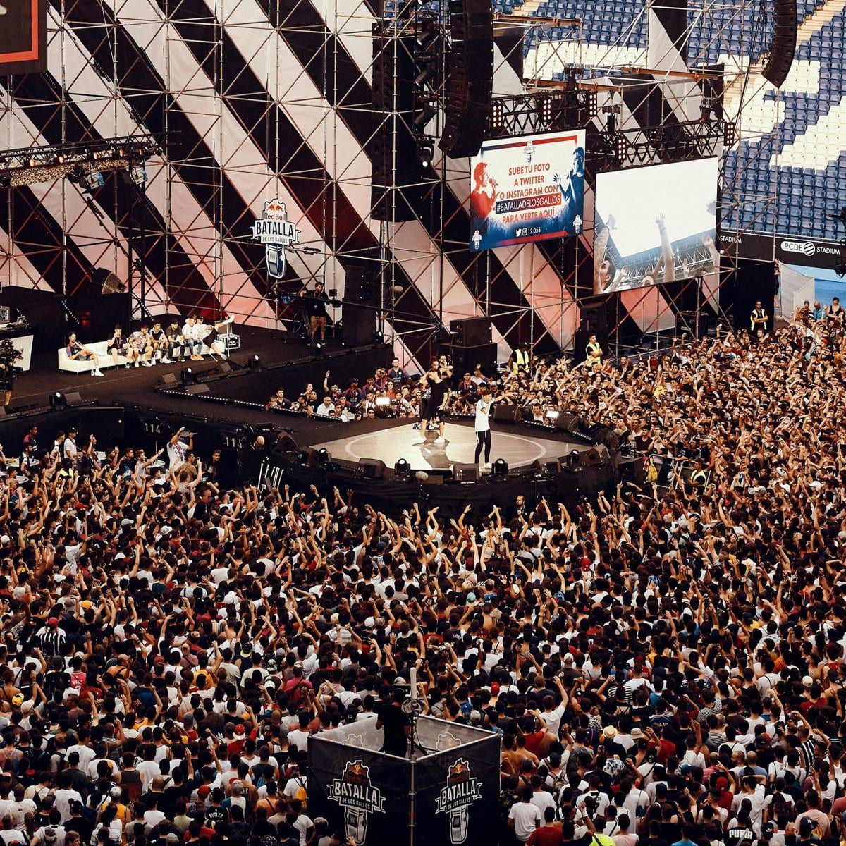 Venue of the Spanish National Final of the Red Bull Batalla de los Gallos in Barcelona, Spain on July 13th 2019.