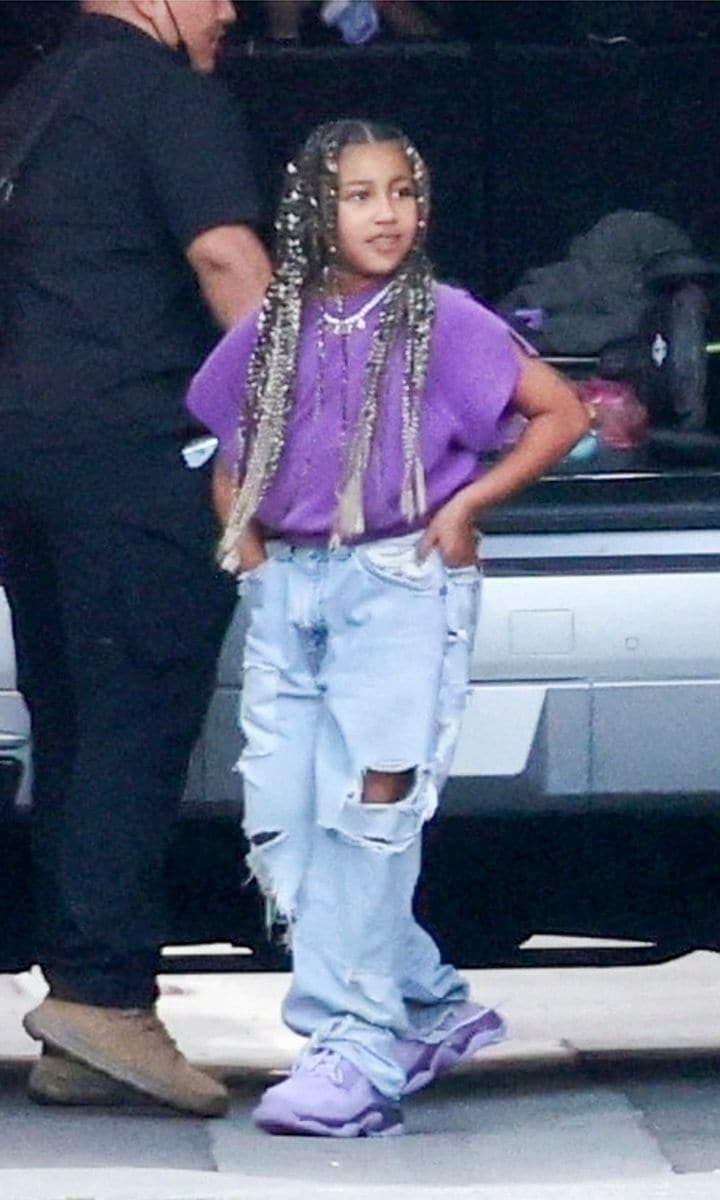 Kanye West on Daddy Duty Spending Time with his Kids in LA