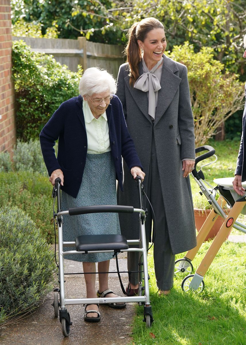 Catherine, Princess of Wales during her visit to the volunteer-lead West Sussex Minibus service