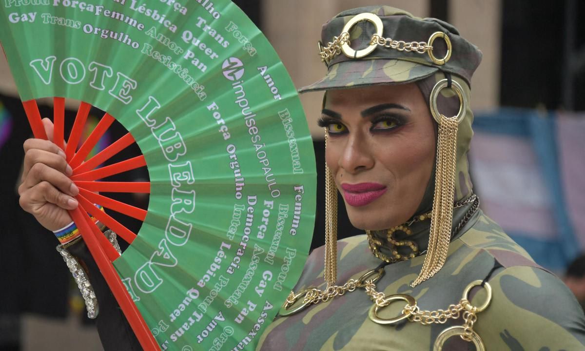 Gay Pride Parade in Sao Paulo
