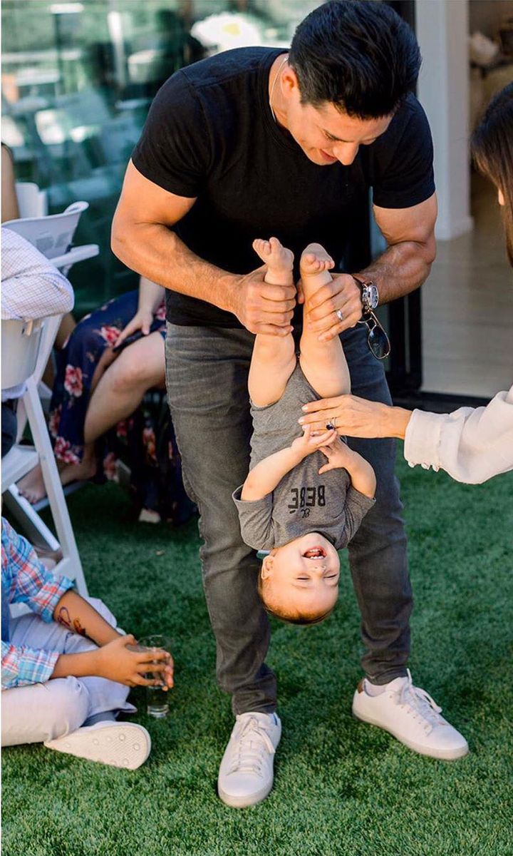 Eva Longoria, Mario Lopez and Santiago Bastón