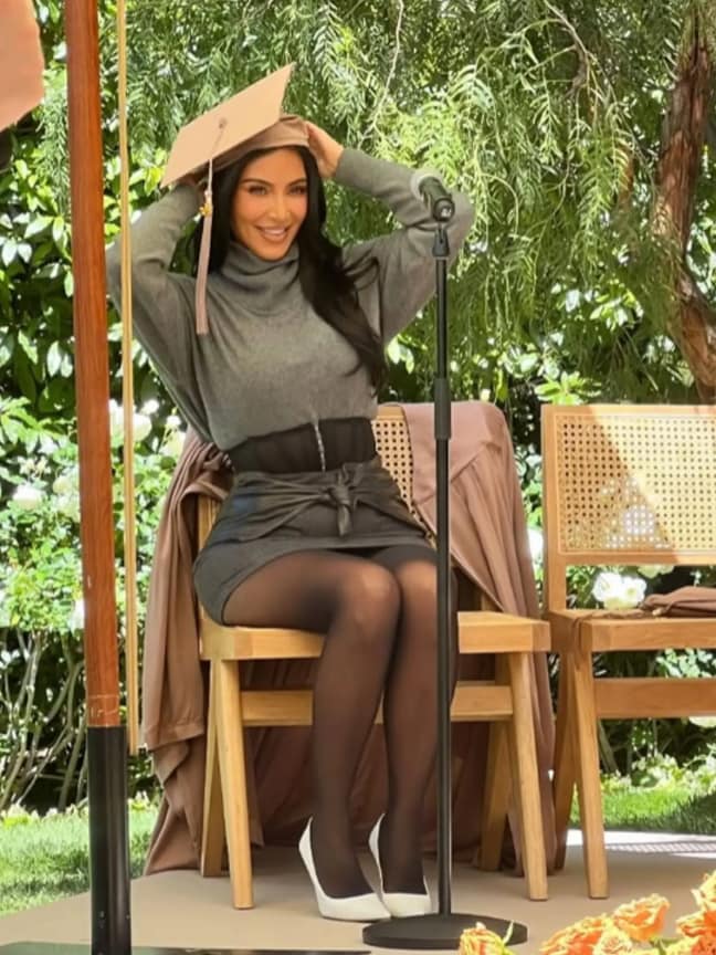 Kim Kardashian celebrates her law school graduation with her family and friends 