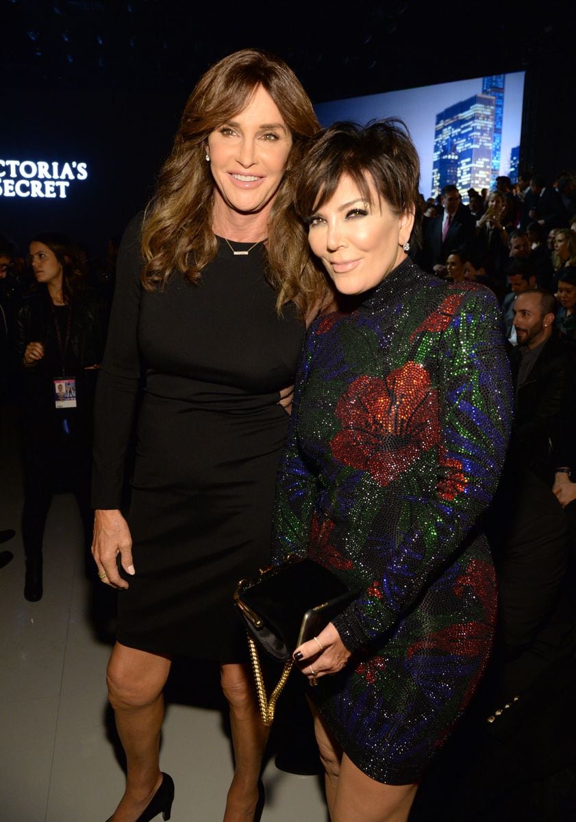  Caitlyn Jenner and Kris Jenner at the 2015 Victoria's Secret Fashion Show.