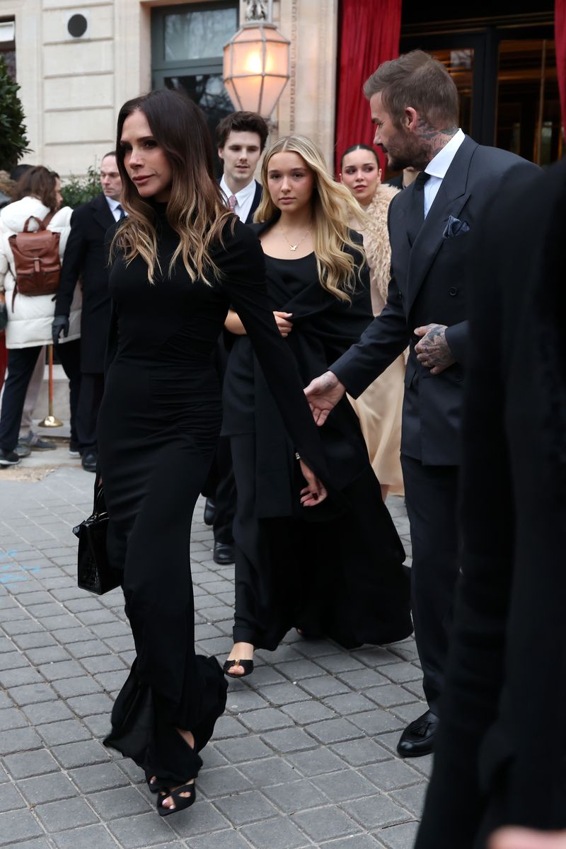 The appearance was the Beckhams’ first public one since their eldest son, Brooklyn Beckham, made a bombshell statement.