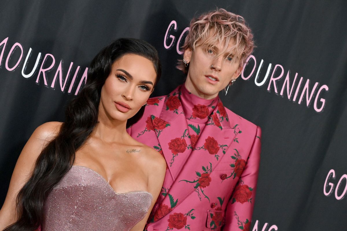 Megan Fox and Machine Gun Kelly at the premiere of 'Good Mourning'