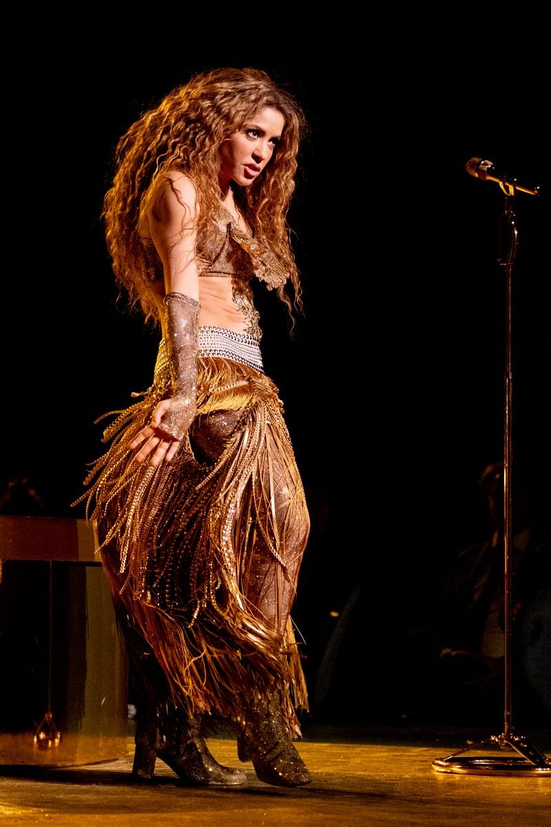 Shakira performs onstage at the 67th annual GRAMMY Awards 