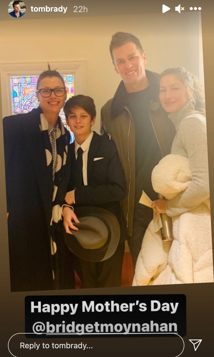 Tom Brady and his wife and ex girlfriend