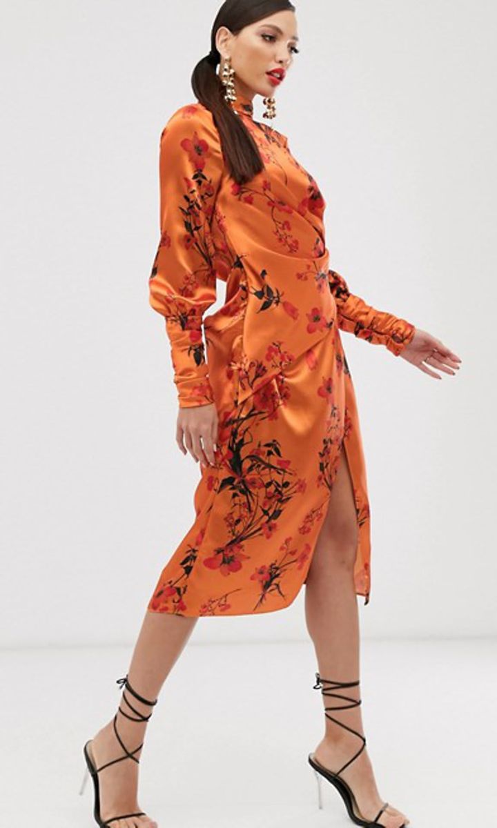 Satin dress from Asos