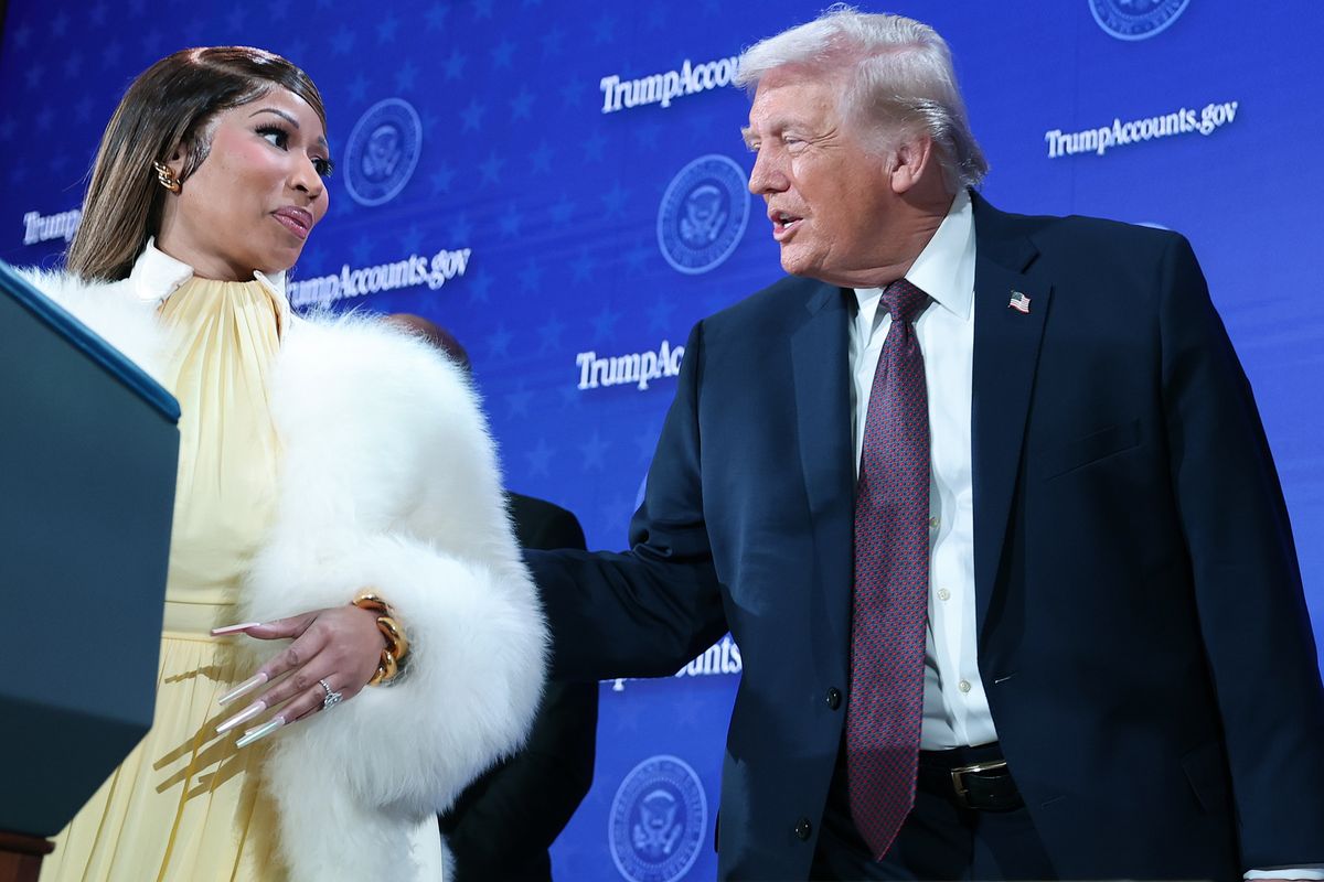Nicki Minaj said Wednesday that she is President Donald Trump’s “number one fan."