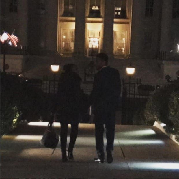Kerry and her husband were two of the guests at President Obama's farewell party.
Photo: Instagram/@kerrywashington