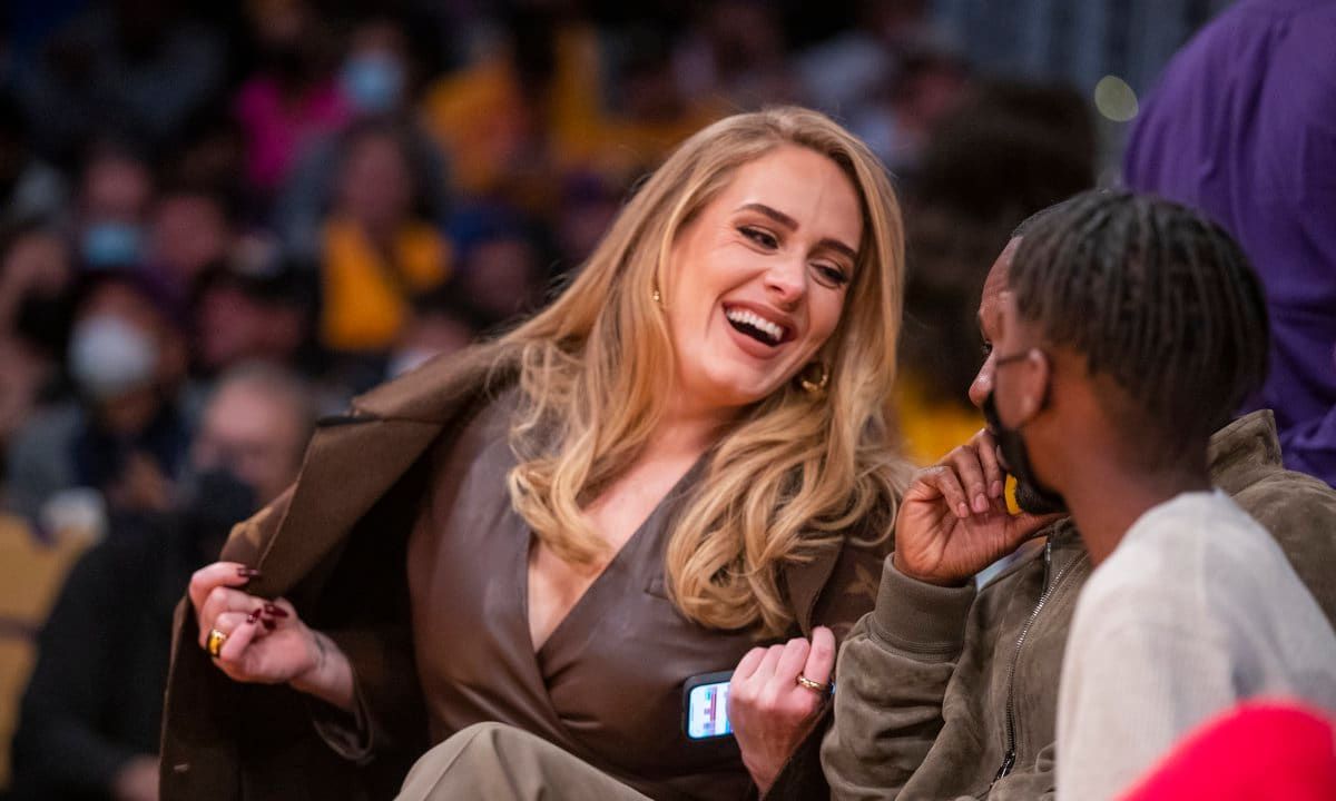 Celebrities attend the Los Angeles Lakers play the Golden State Warriors during the season opener