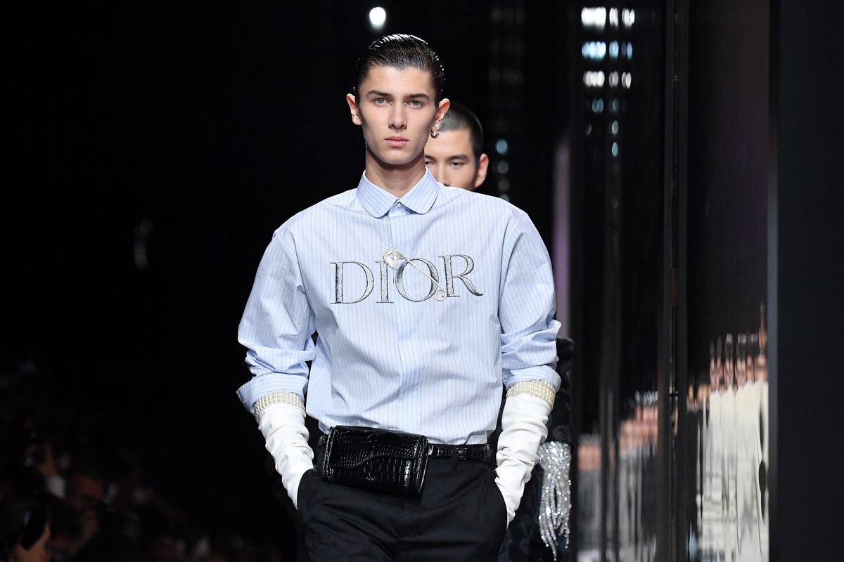 Prince Nikolai of Denmark walks the runway during the Dior Homme Menswear Fall/Winter 2020-2021 show as part of Paris Fashion Week